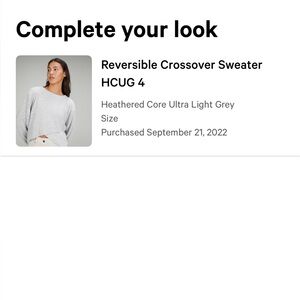 lululemon athletica Heathered Core Sweater - Ultra Light Grey